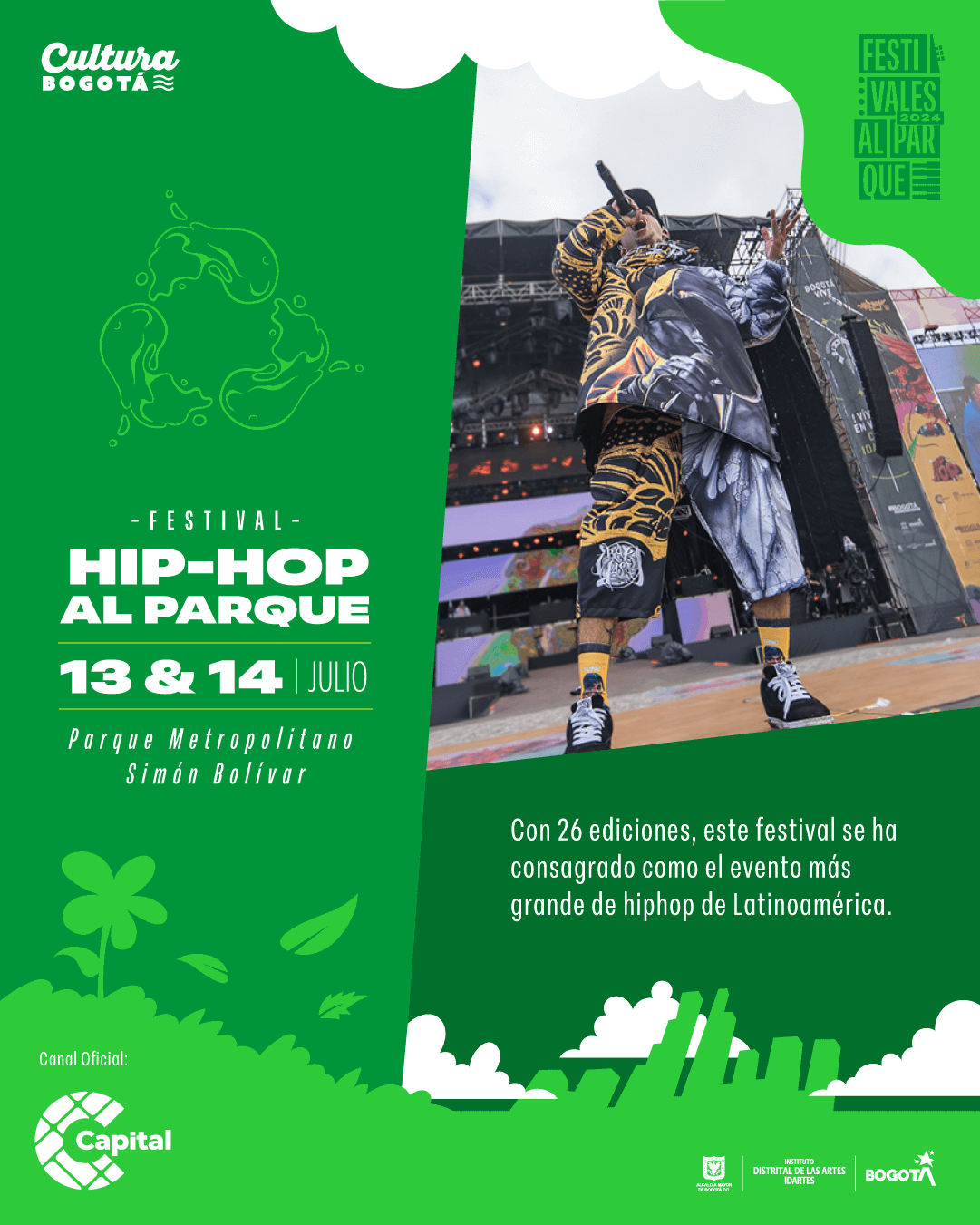 Poster Hiphop al Parque 2024
