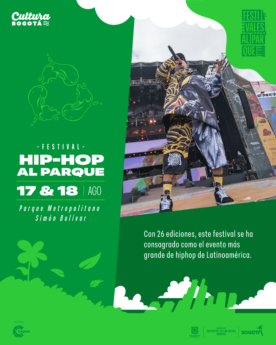 Poster Hiphop al Parque 2024