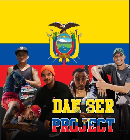 Collage de foto Danser Project con la bandera de Ecuador