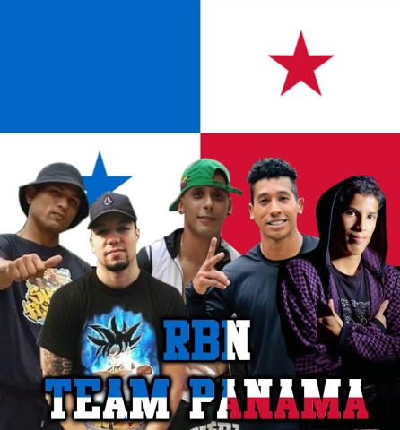 Collage de foto Rbn Crew Team con la bandera de Panamá